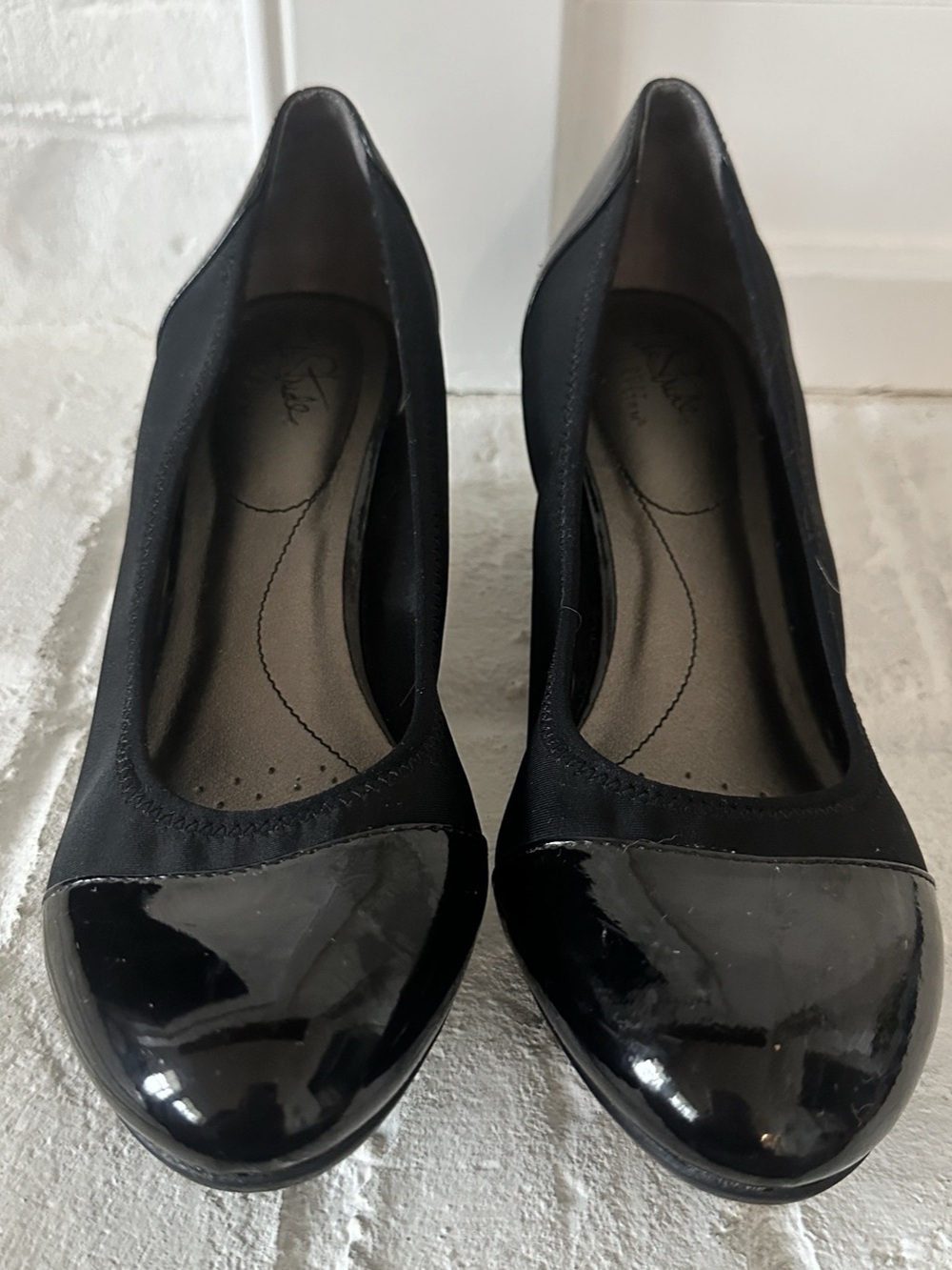 LifeStride Juliana Stretch Wedge Pump Black Wedge Pumps